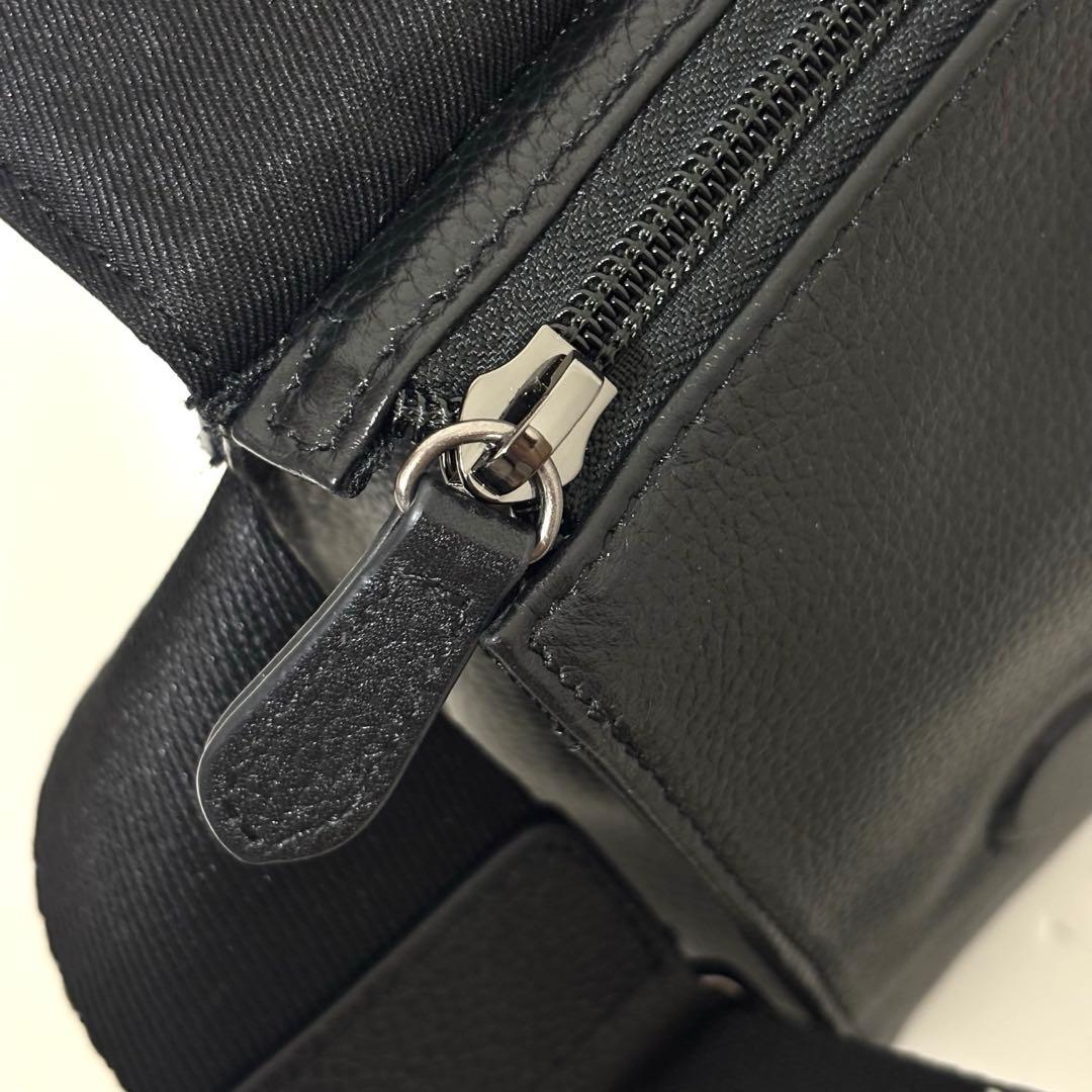 極美品 イアパピヨネ　ワイドテープショルダーバッグ　ボディバッグ　ダルメシアン