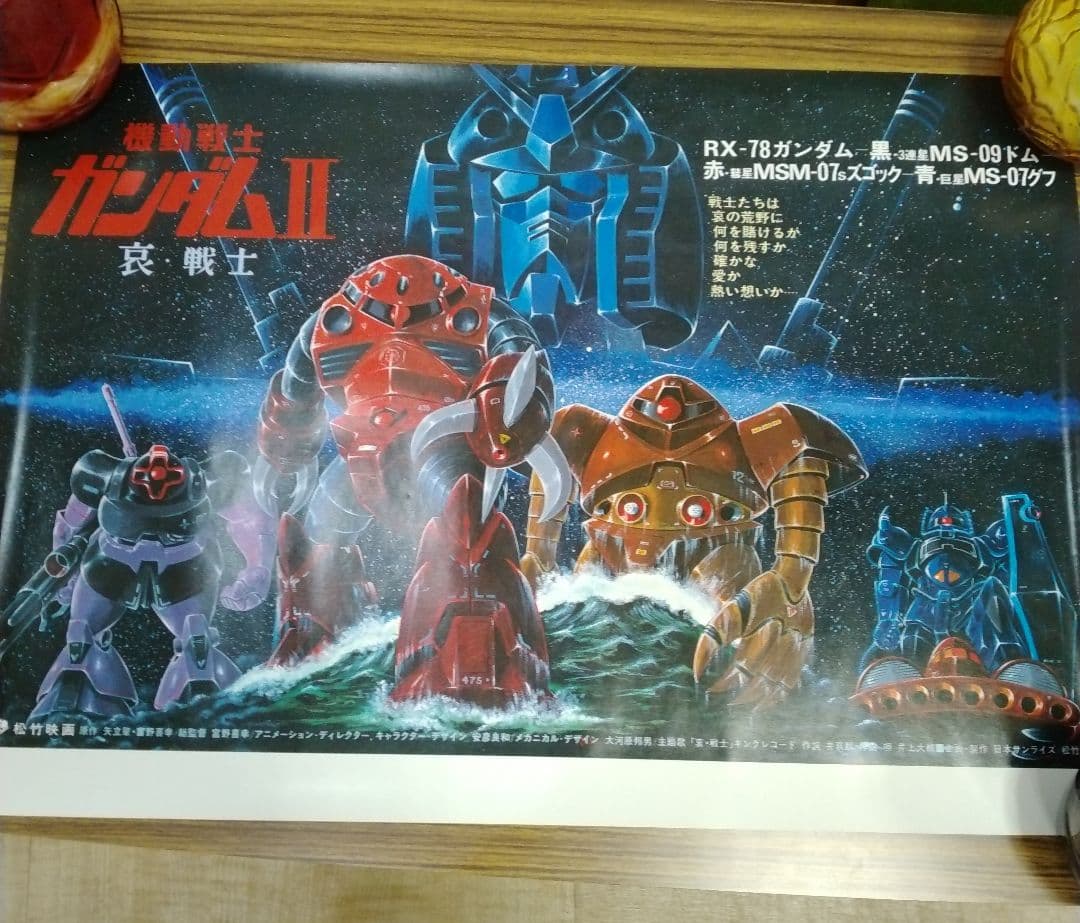 レトロコレクション　初代機動戦士ガンダム　劇場用中吊りポスター　庵野秀明