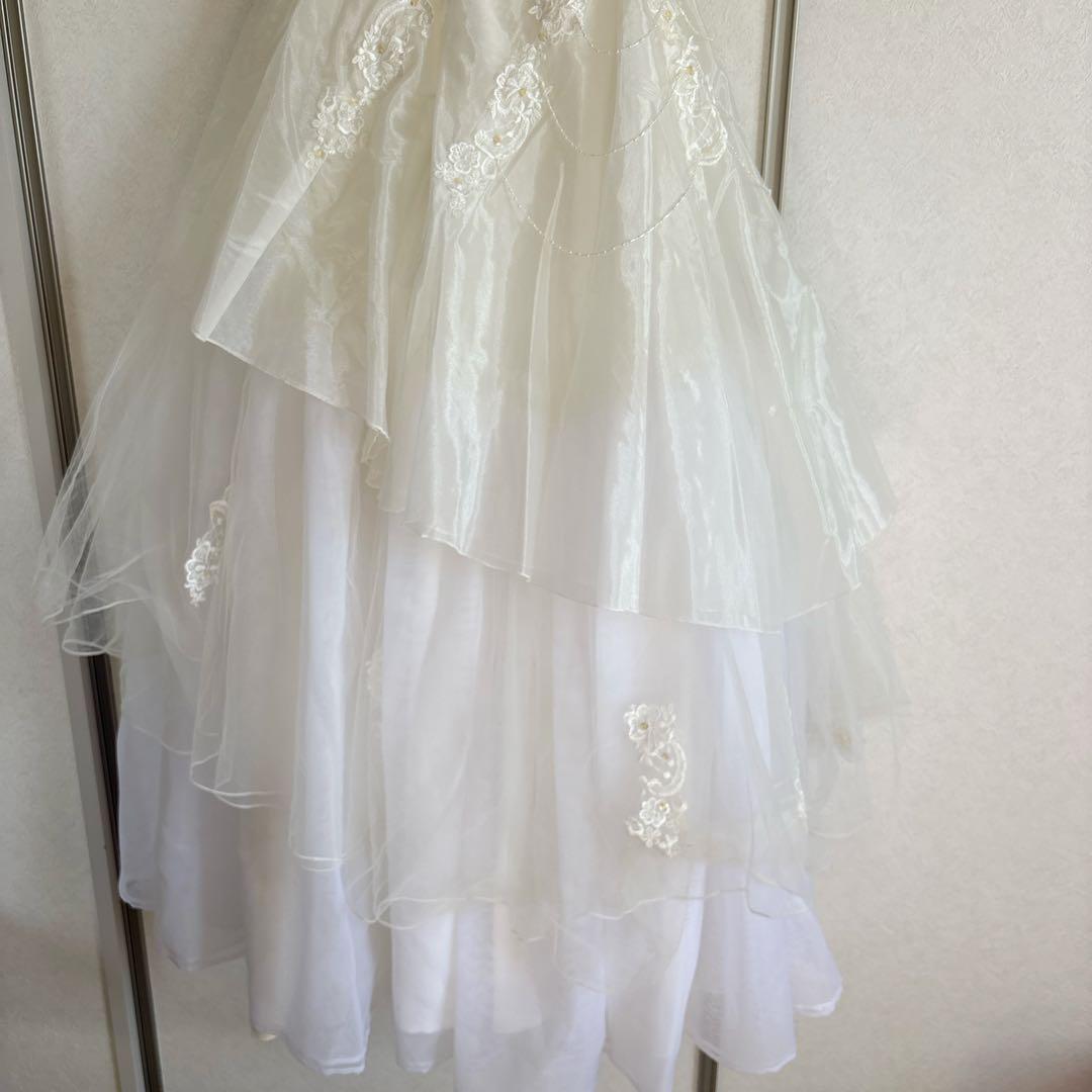 white dress 約9号 約Mサイズ(ウエディング結婚式・発表会・演奏会