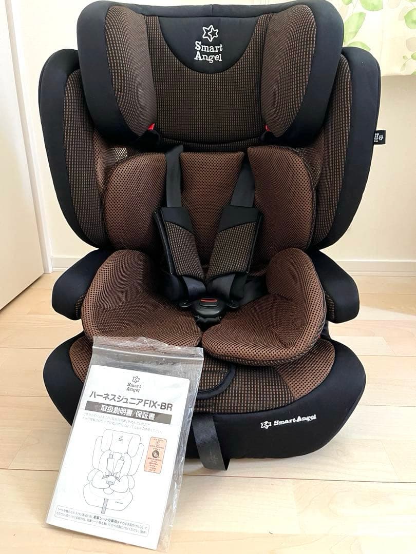 Smart Angel　ハーネスジュニアFIX　ISOFIX　ブラウン