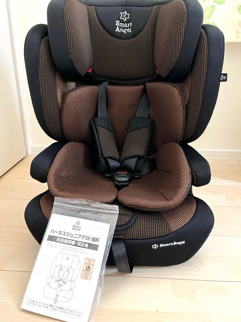 Smart Angel　ハーネスジュニアFIX　ISOFIX　ブラウン