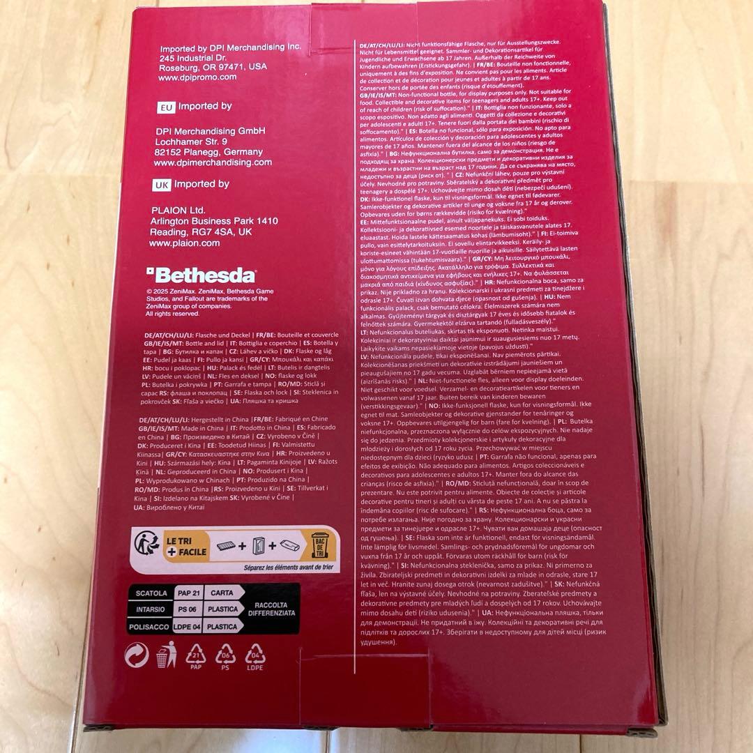 新品未開封 Fallout ヌカチェリー グラスボトル＆キャップ　ヌカ・コーラ瓶