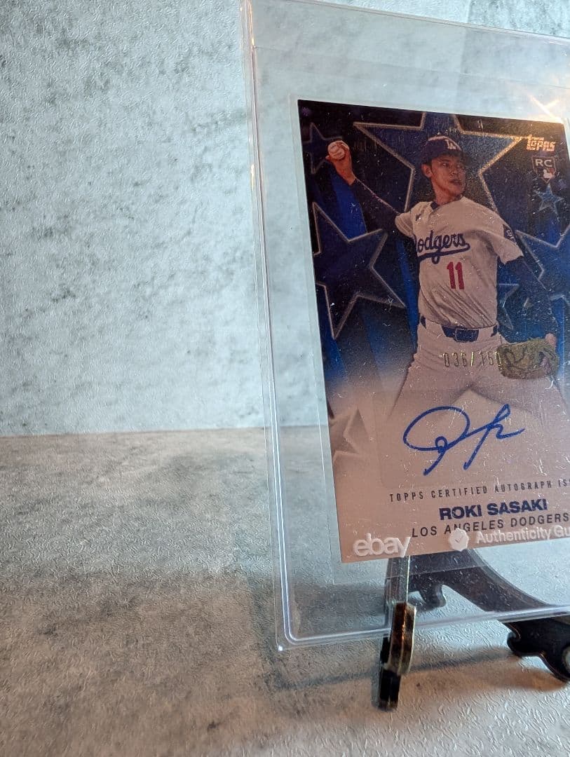 【150枚限定】佐々木朗希 直筆サイン 2025 Topps RC ドジャース