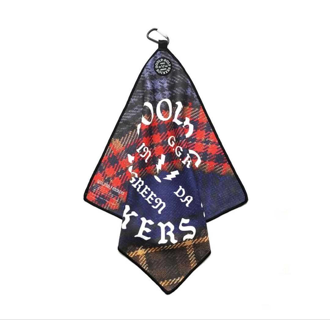 ラウンド用品・アクセサリー GOOLDGOLFROCKERS OG LOGO GOLFTOWEL CHECK