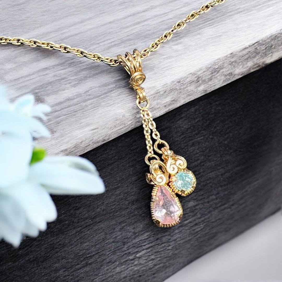 【for ☆彩テラス☆様】パライバトルマリン＆ピンクトルマリン・チェーン・丸カン