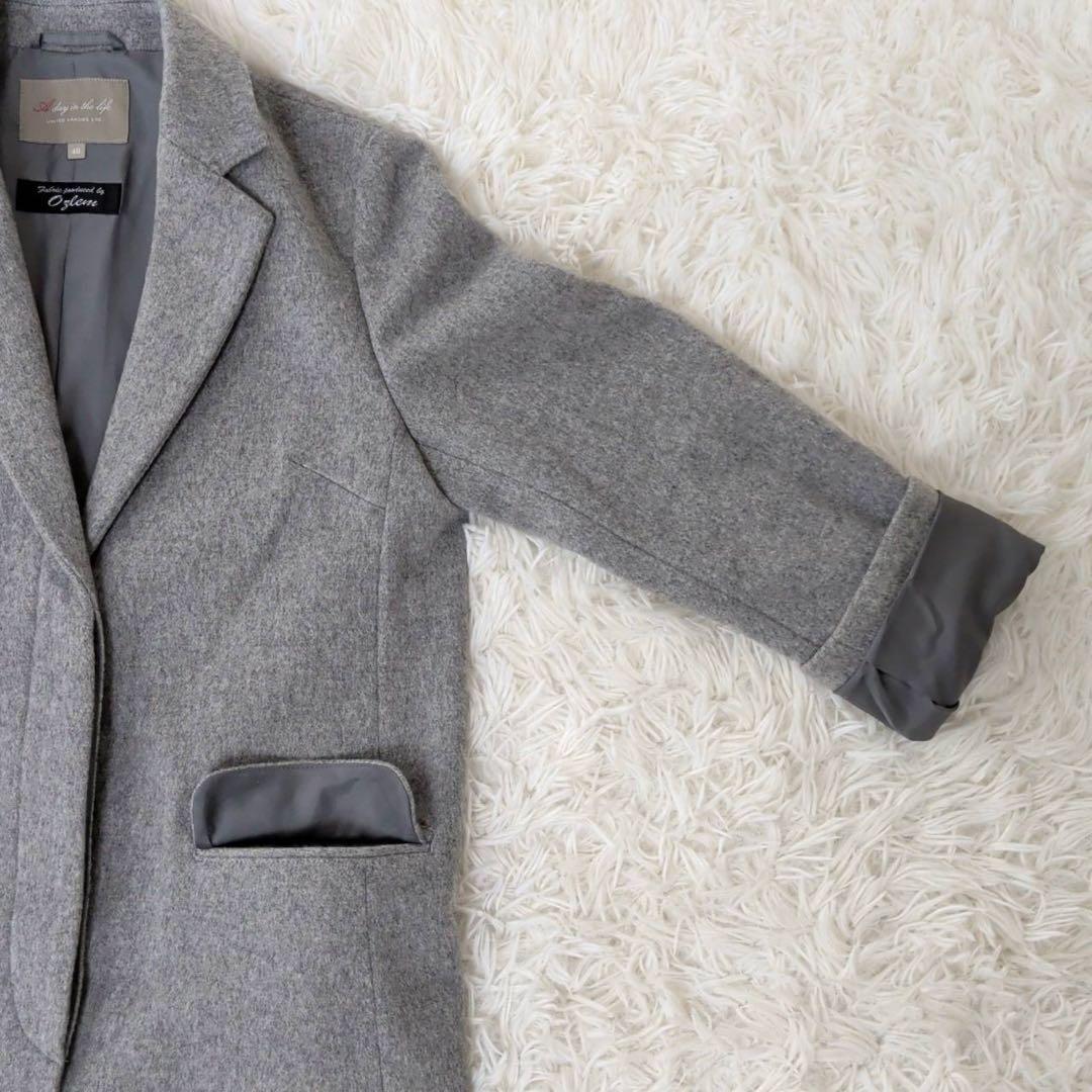 美品❗️【ユナイテッドアローズ】A day レディースチェスターコート 40