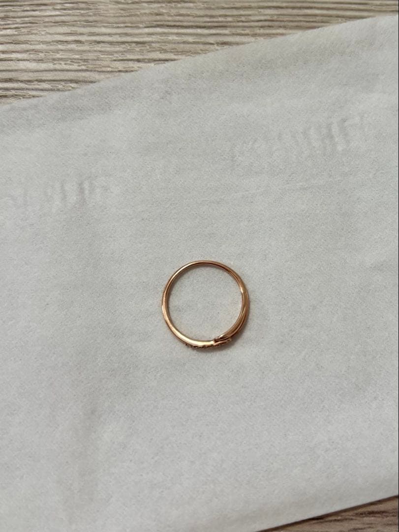 Vandome Aoyama K10ピンクゴールド 薬指 リング