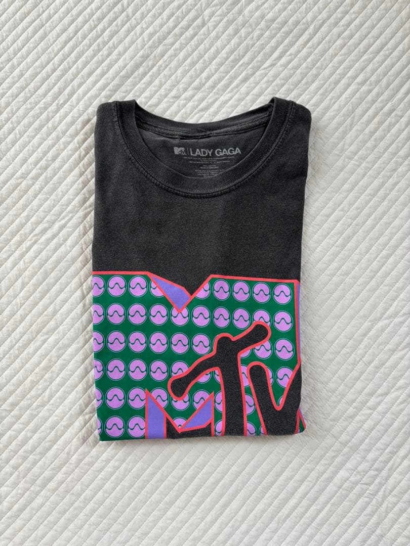 LADYGAGA レディーガガ MTVロゴ Tシャツ Sサイズ