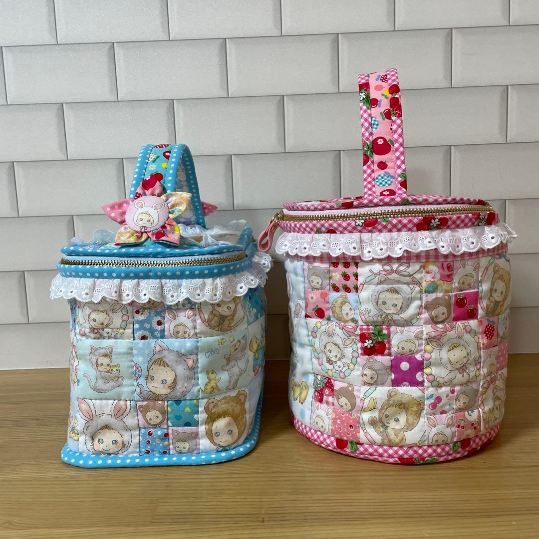 葉明さま　ぷにぷにキャンディ　ポーチ　バニティーポーチ　パッチワーク