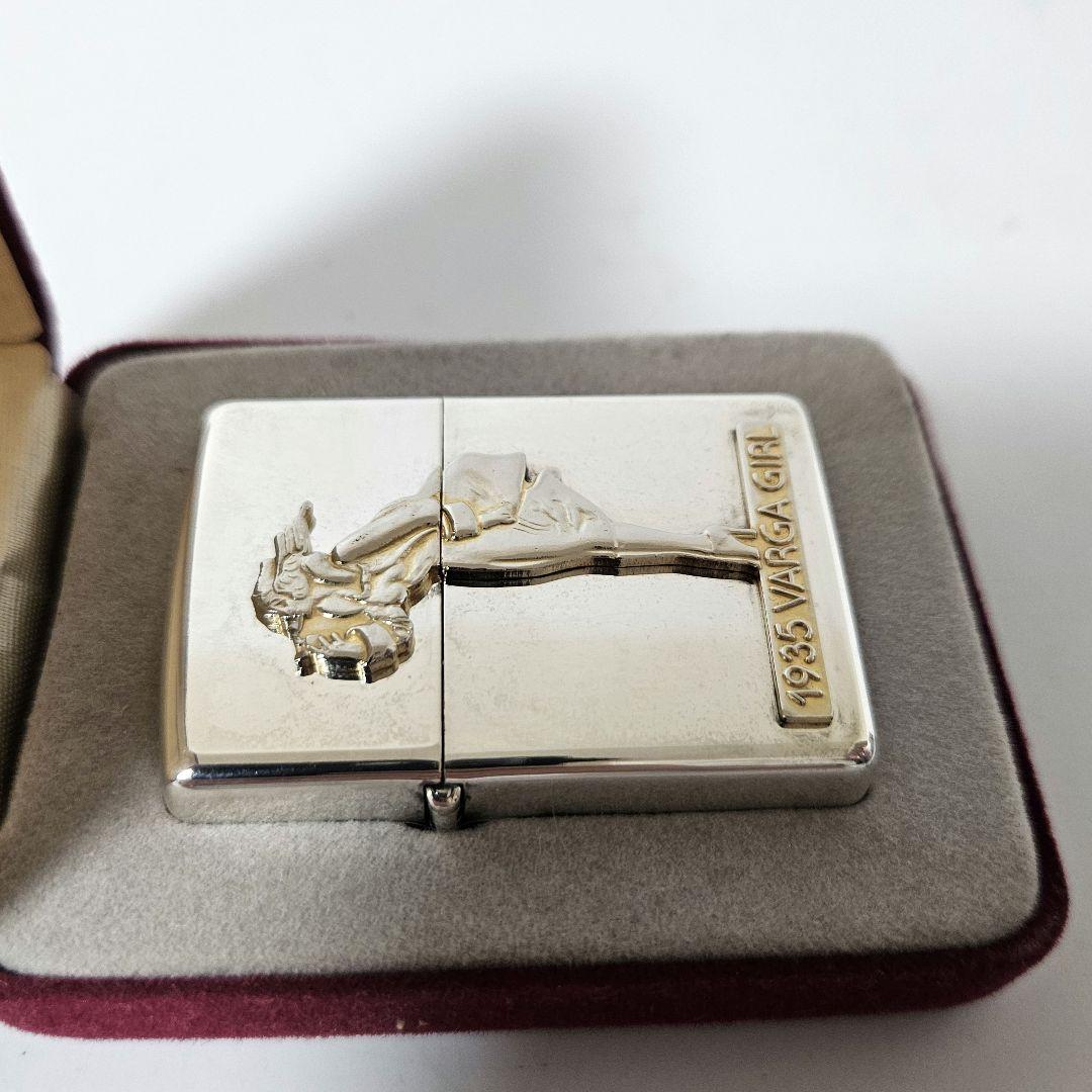 zippo ジッポ 1935 varga girl　SILVER PLATE