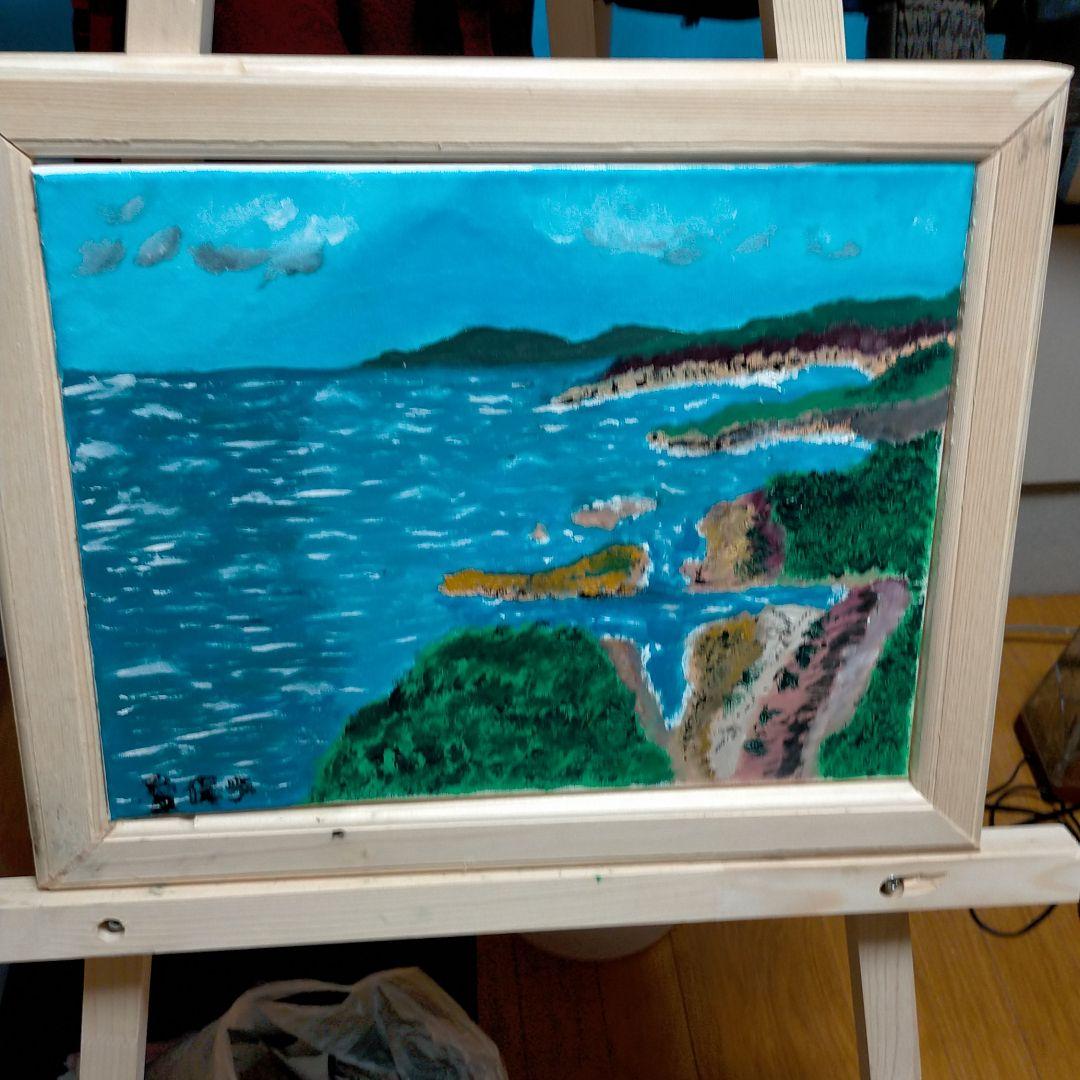 油絵（クルスの海から）