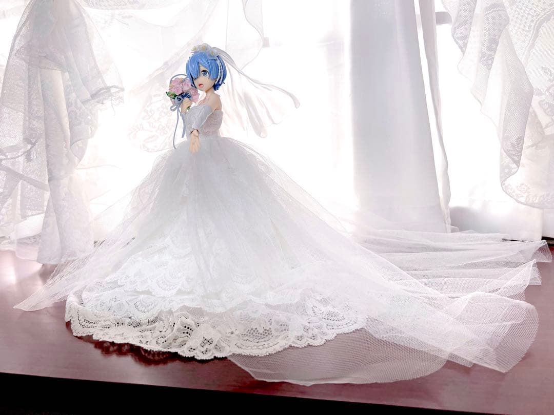 ファット 撮影のため一度のみ開封Re:ゼロ レム ウェディングドレス フィギュア