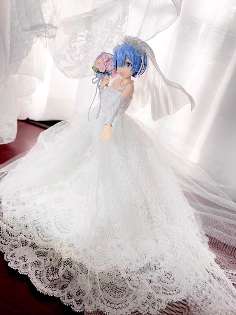 ファット 撮影のため一度のみ開封Re:ゼロ レム ウェディングドレス フィギュア