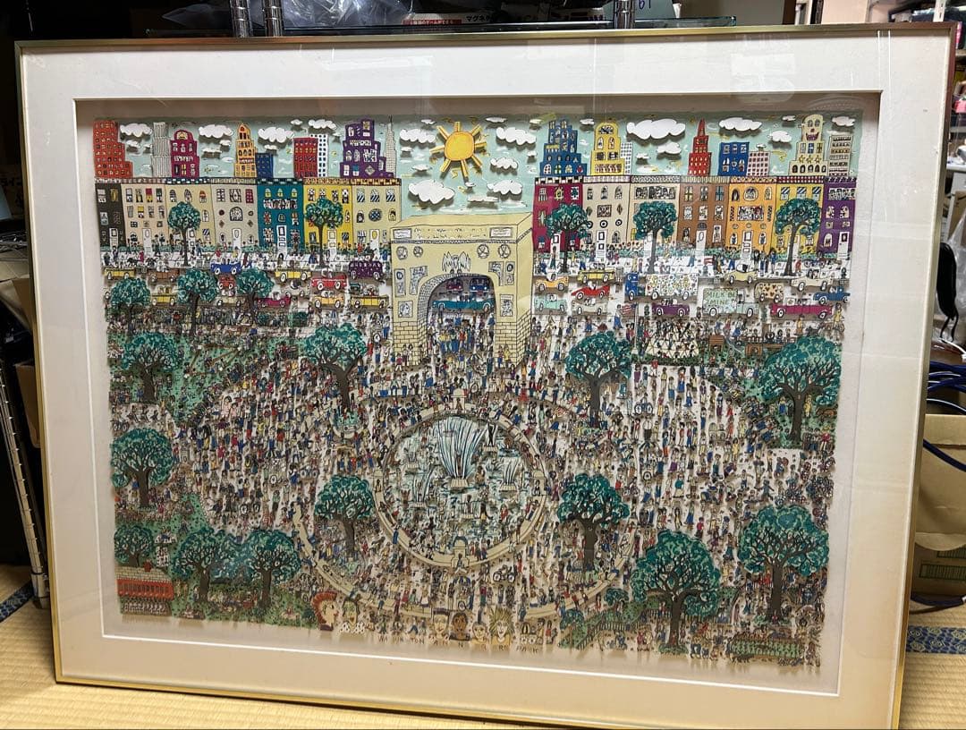 James Rizzi ジェームス•リジィ　3D シルク　アート