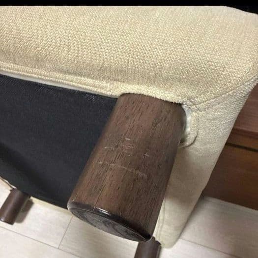 さむすん 無印良品 オットマン ベージュ脚無