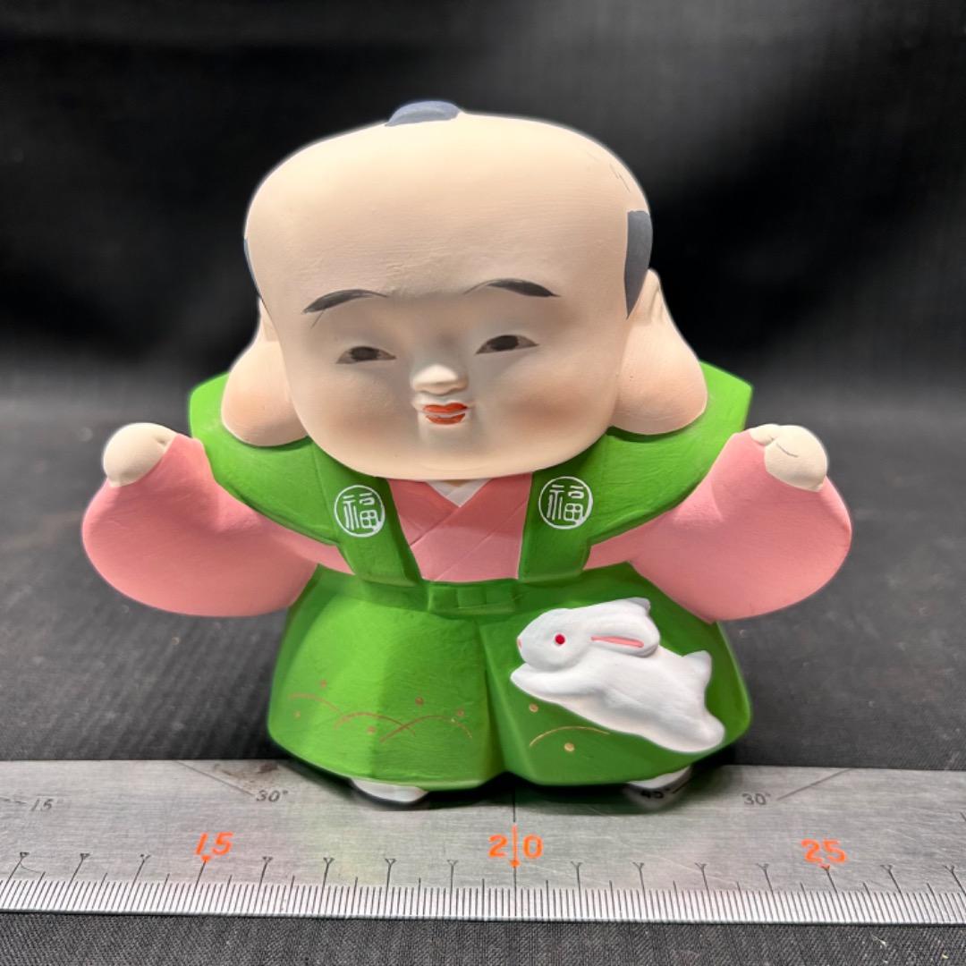 ▽Bi1072 福助株式会社謹製 福助人形 4体まとめ 紙箱入り