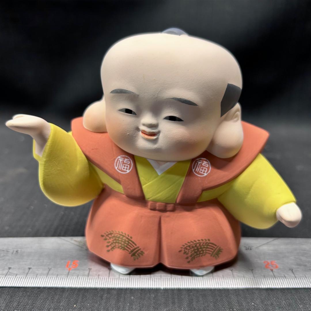 ▽Bi1072 福助株式会社謹製 福助人形 4体まとめ 紙箱入り