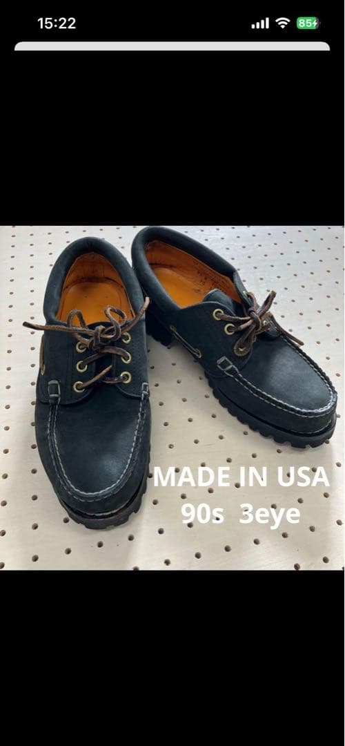 【レア】ティンバーランド 3eye スリーアイ黒 USA製 90s