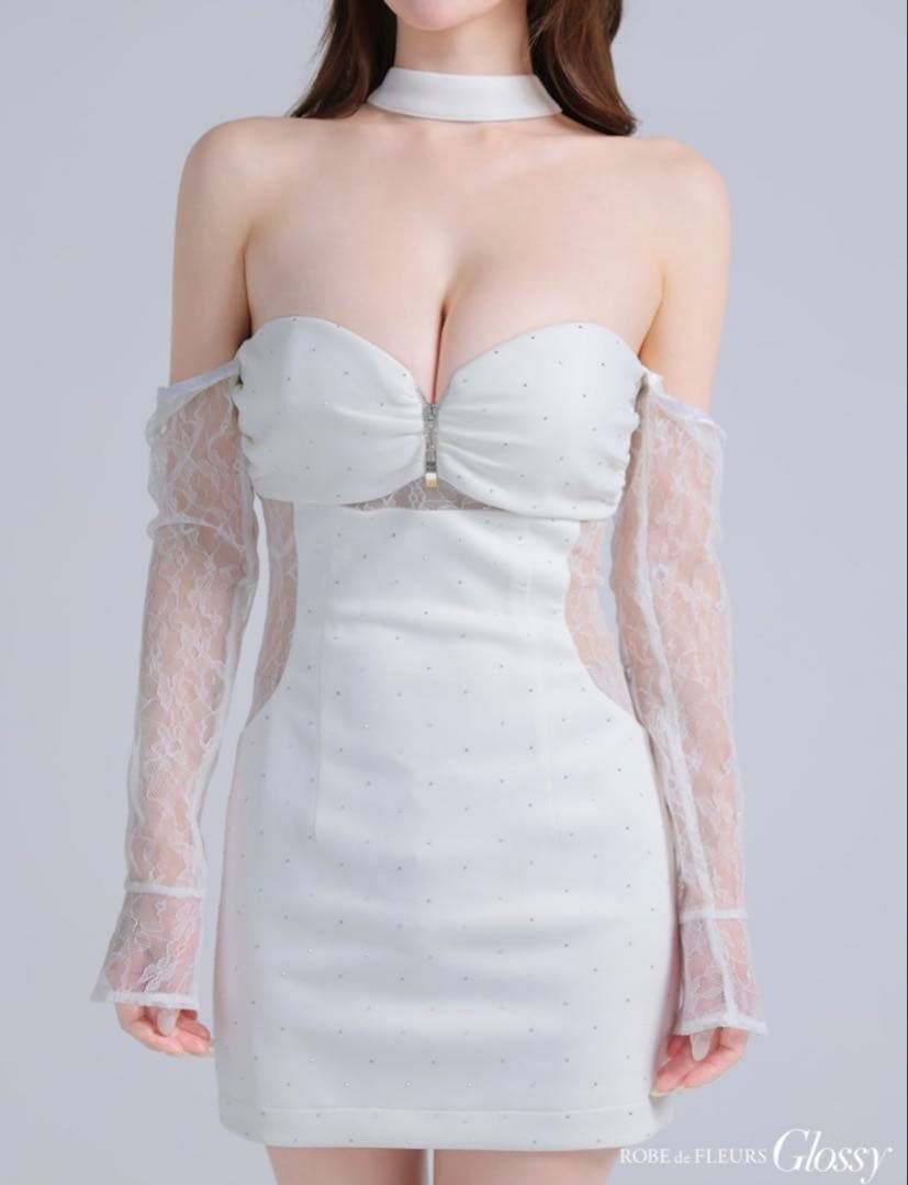 オフショルダー ナイトドレス Sサイズ