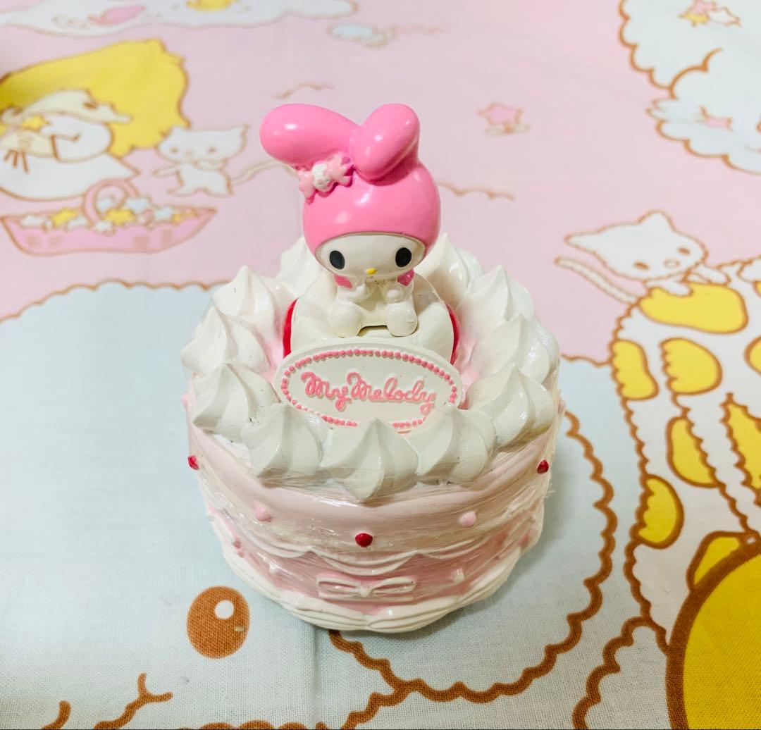 マイメロディ 手巻きケーキ形オルゴール MY MELODY サンリオ