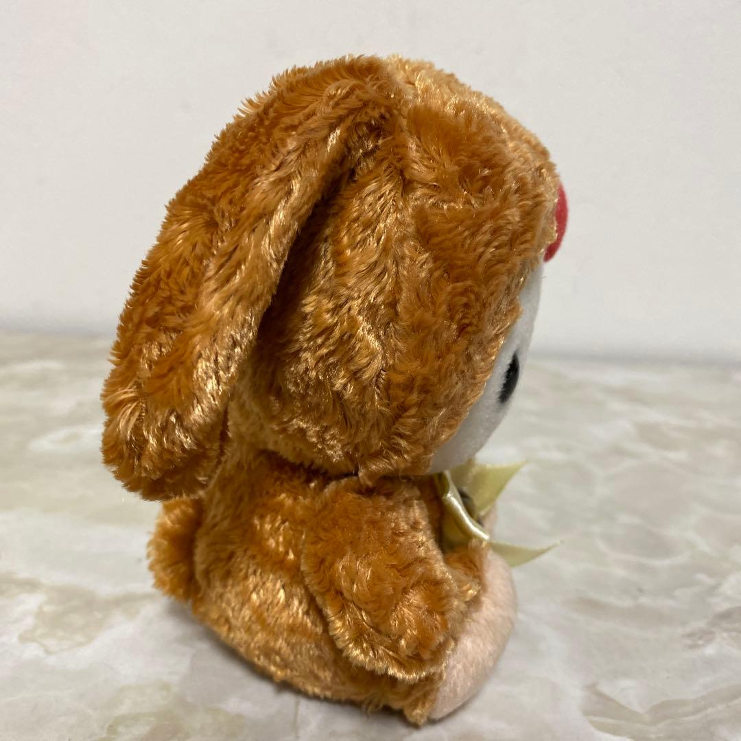 激レア！ハローキティ着ぐるみ うさぎ ぬいぐるみ もこもこ ハート型タイガーアイ