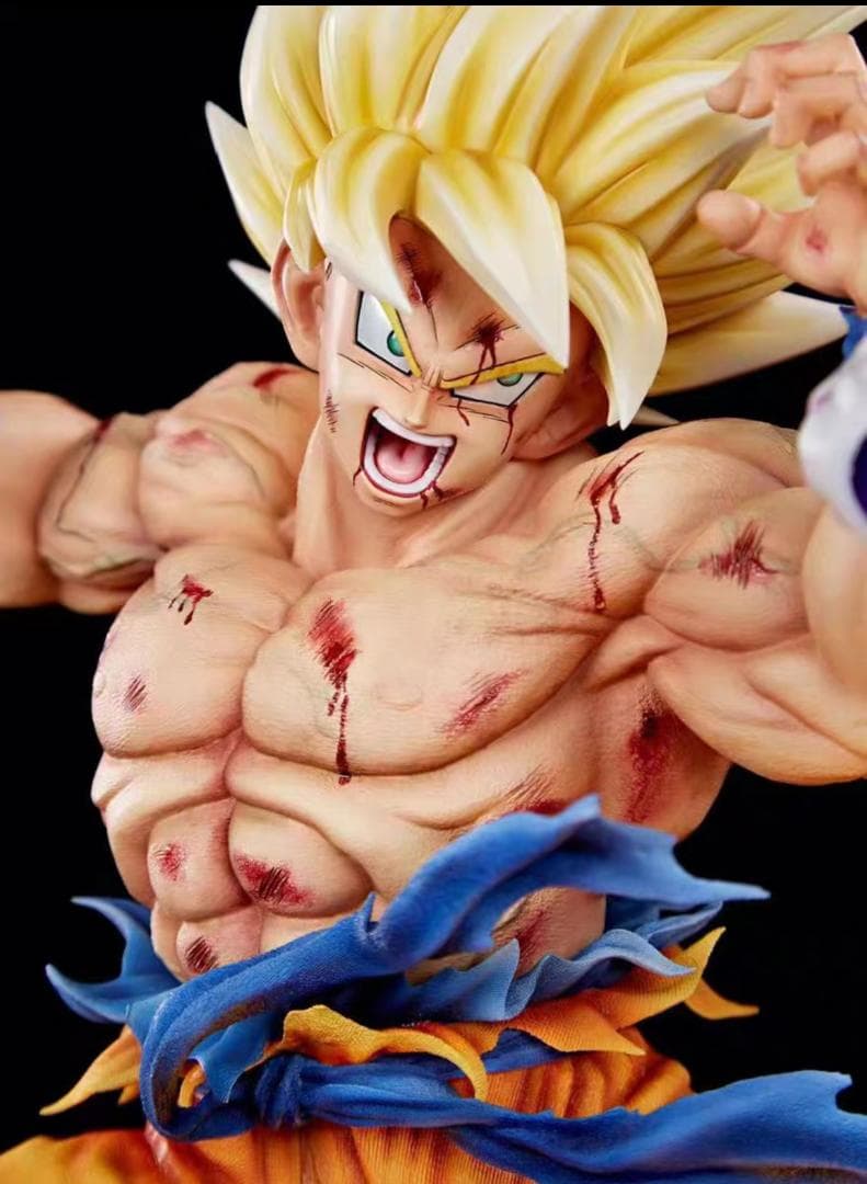ドラゴンボール 超サイヤ人 VS フリーザ 彫刻フィギュア ガレージキット