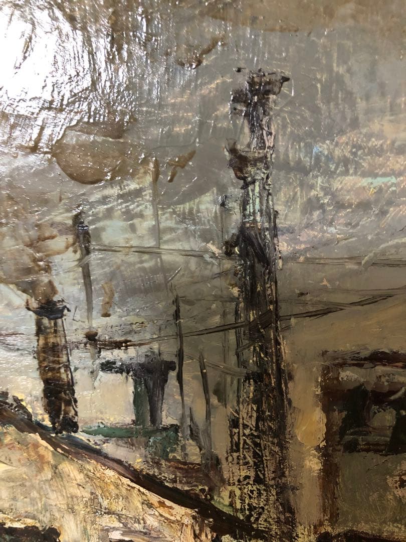 油絵（鉄道倉庫）Ｆ10