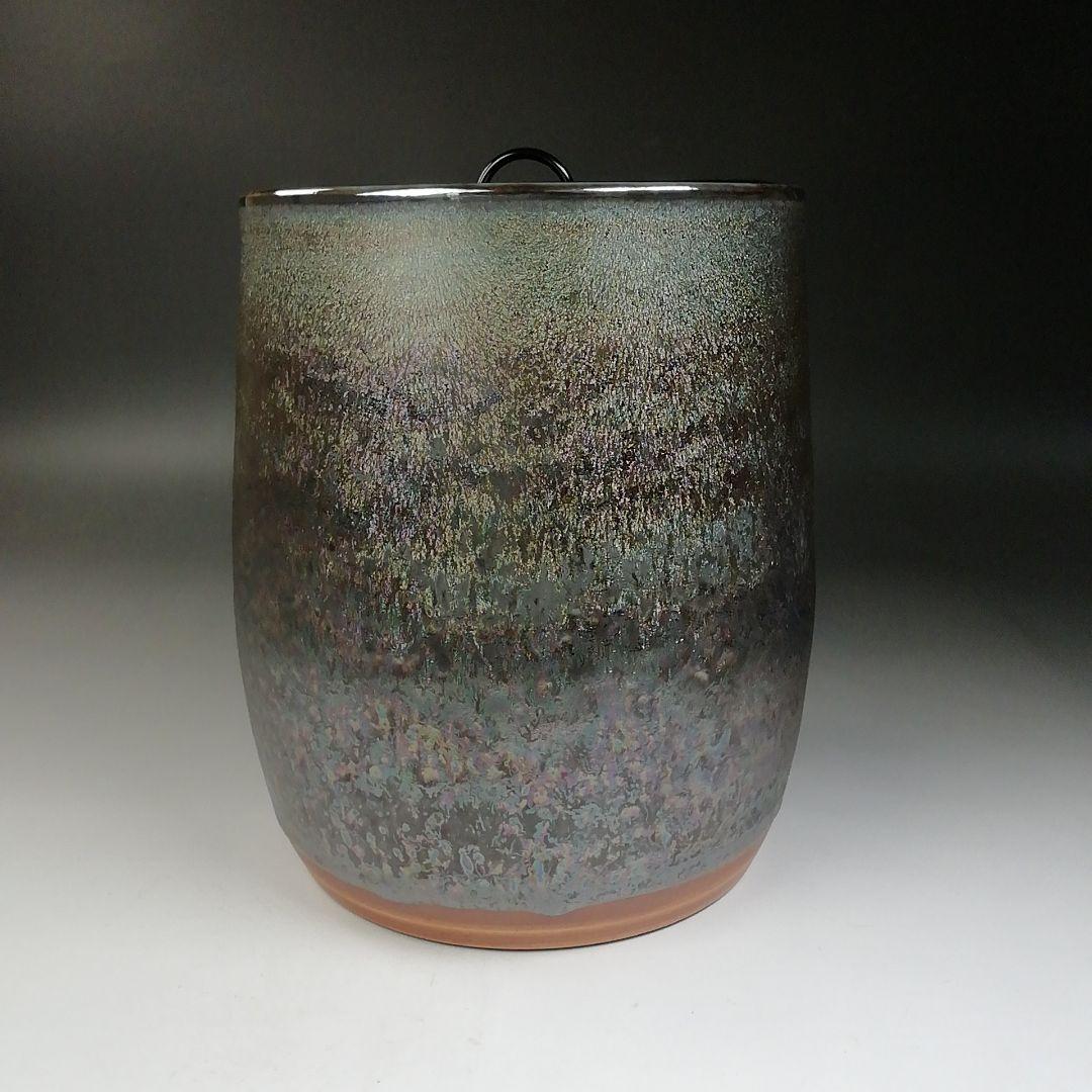 Ｔ７４０　水指　『前田泰昭 作』　共箱　茶道具