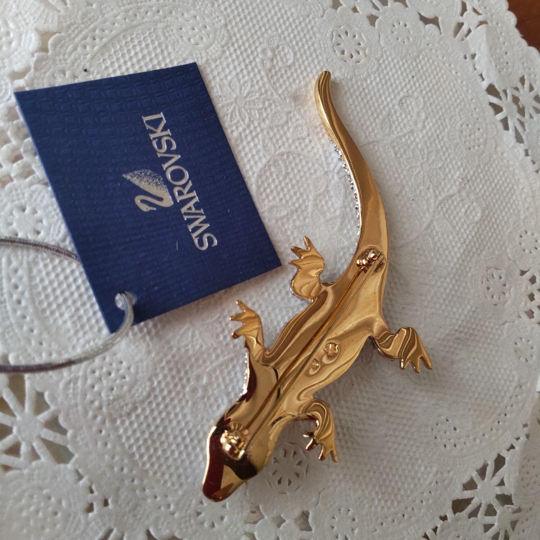 【美品】Swarovski ◇超レア◇可愛いトカゲ ブローチ