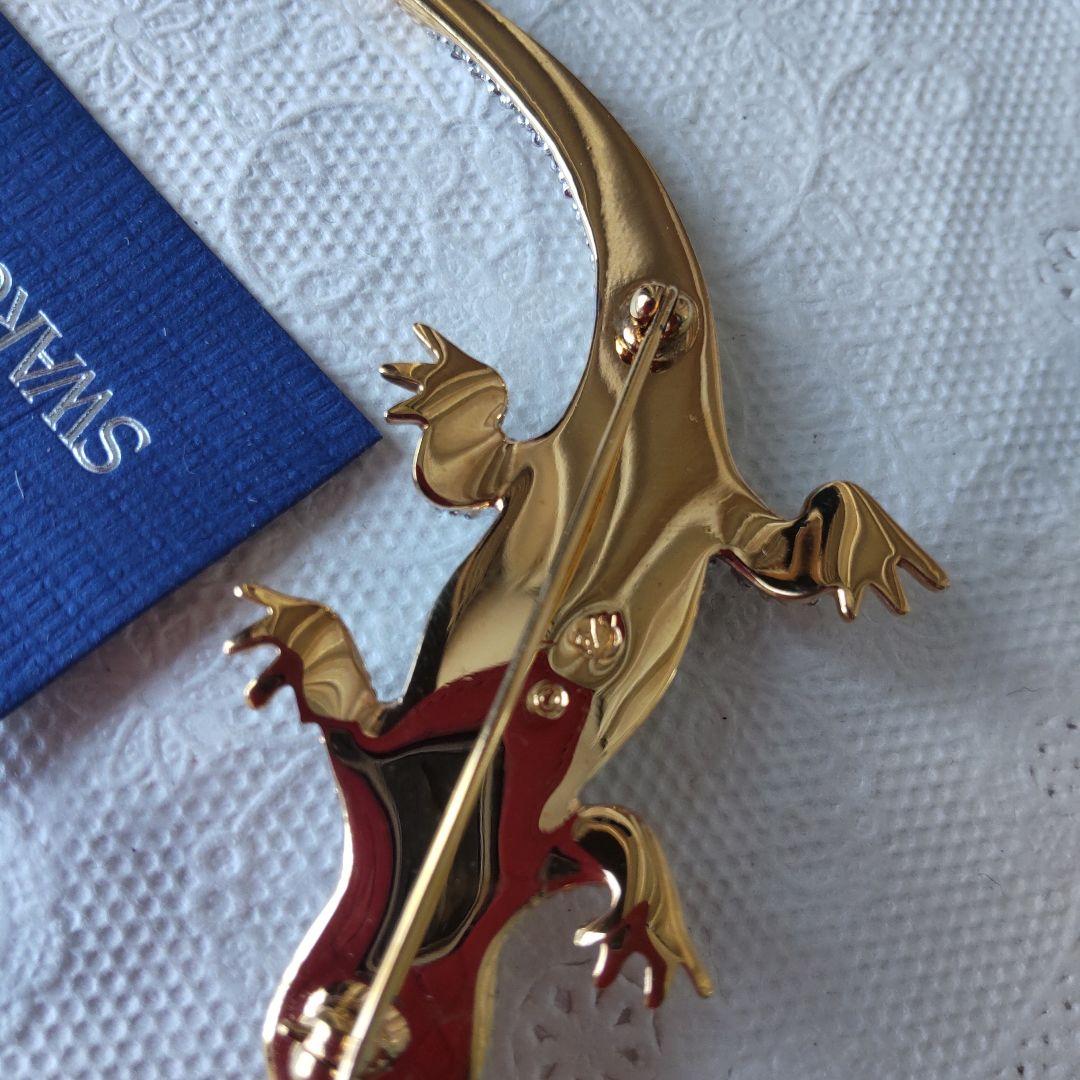 【美品】Swarovski ◇超レア◇可愛いトカゲ ブローチ