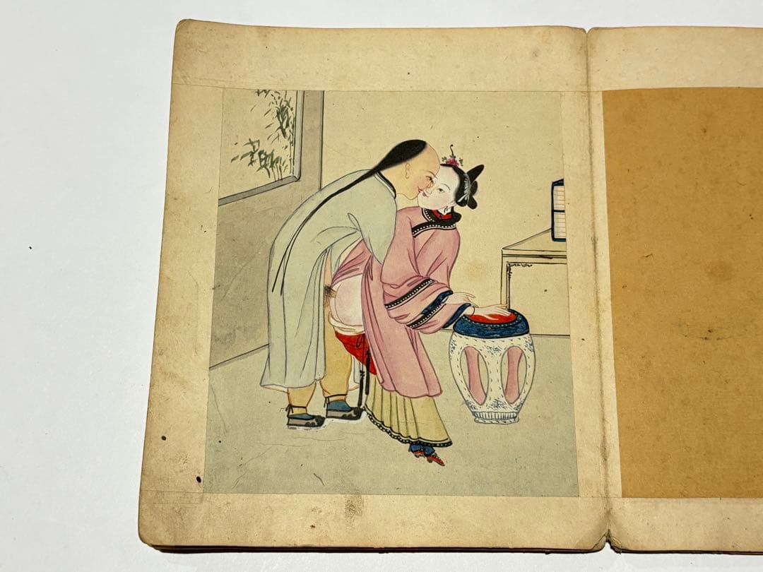「閨房秘戯」中国春画 手書き 10図1冊|唐本 艶本 秘画