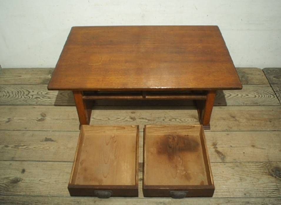 1055 ヴィンテージ　文机　ローテーブル　ちゃぶ台　陳列台　古家具　レトロ