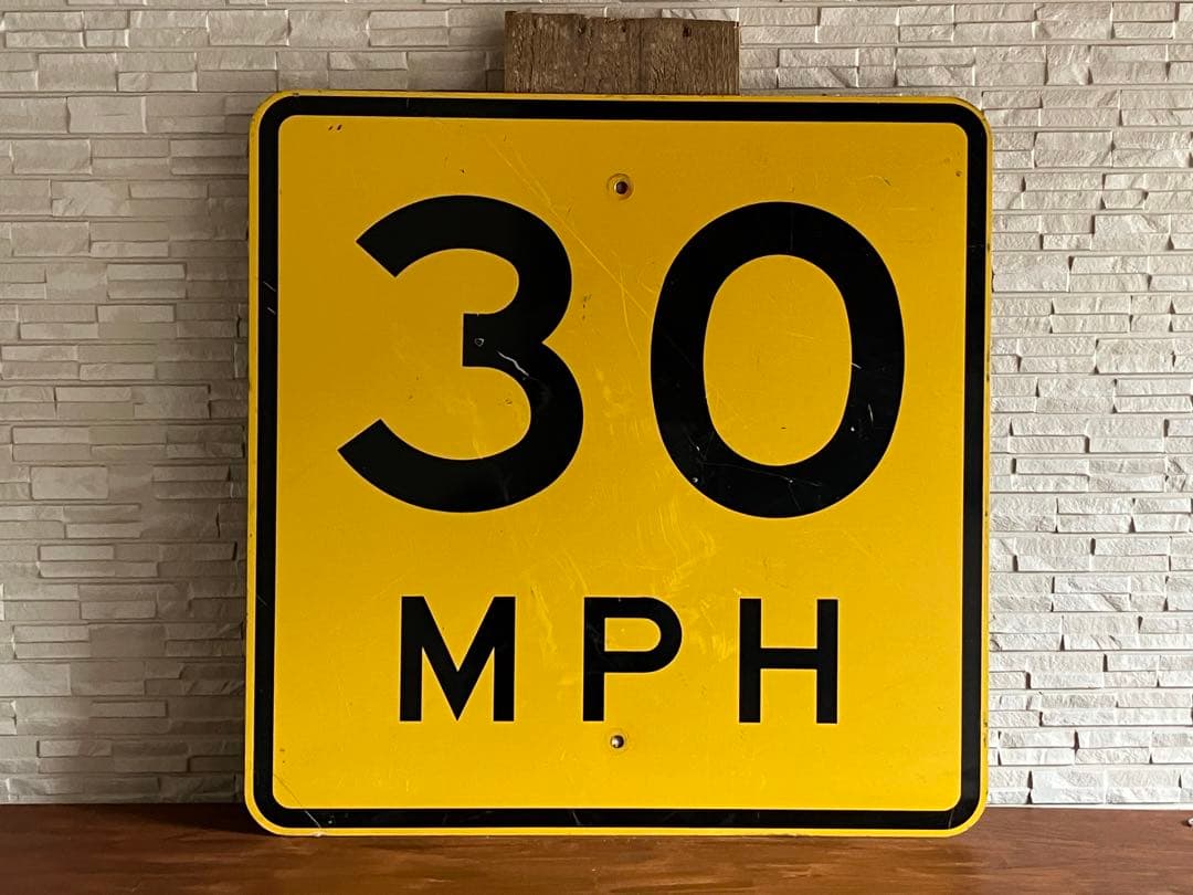 道路標識◆道路看板◆トラフィックサイン◆ロードサイン◆ストリート◆30MPH