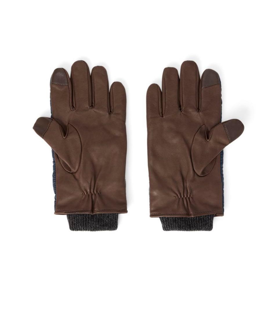 【新品　未使用】ラルフローレン キルティング　レザー手袋　スマホ対応