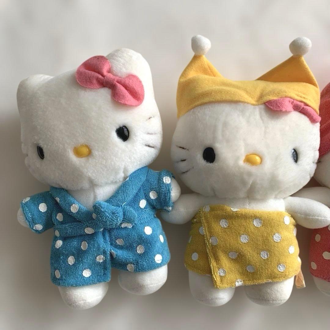 レトロ　ハローキティ　バスローブ　ぬいぐるみ　4体希少