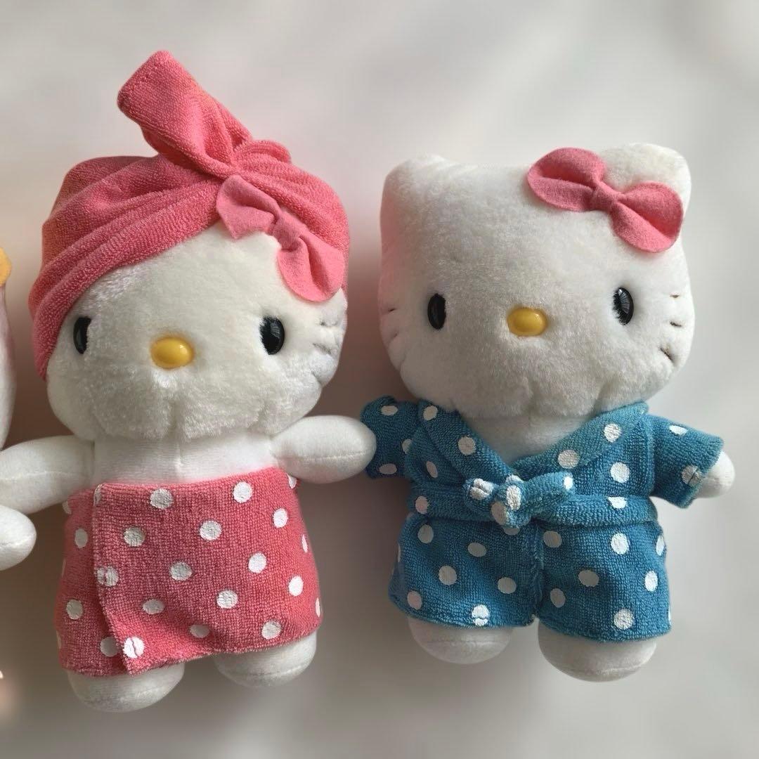 レトロ　ハローキティ　バスローブ　ぬいぐるみ　4体希少