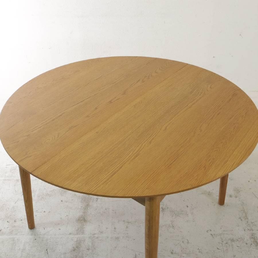 値下 展示美品 24年ウニコ ブレナ エクステンションテーブル Φ1100 伸縮