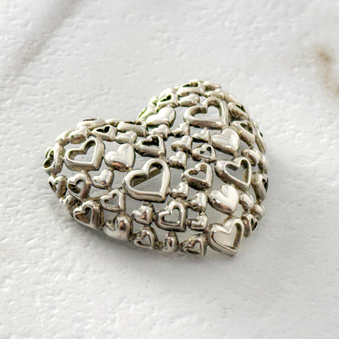  　413　ブローチ　ハートバイハート　ASCH刻印