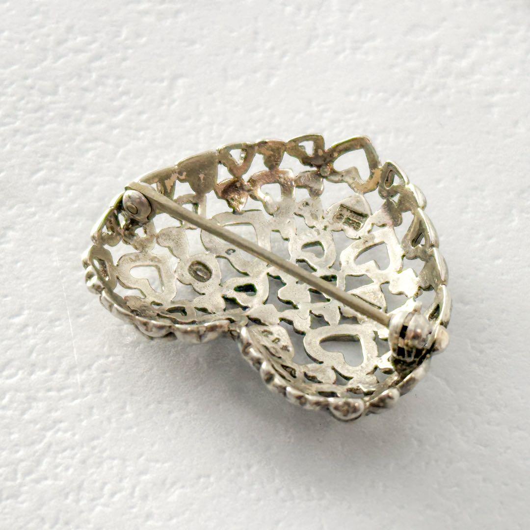  　413　ブローチ　ハートバイハート　ASCH刻印