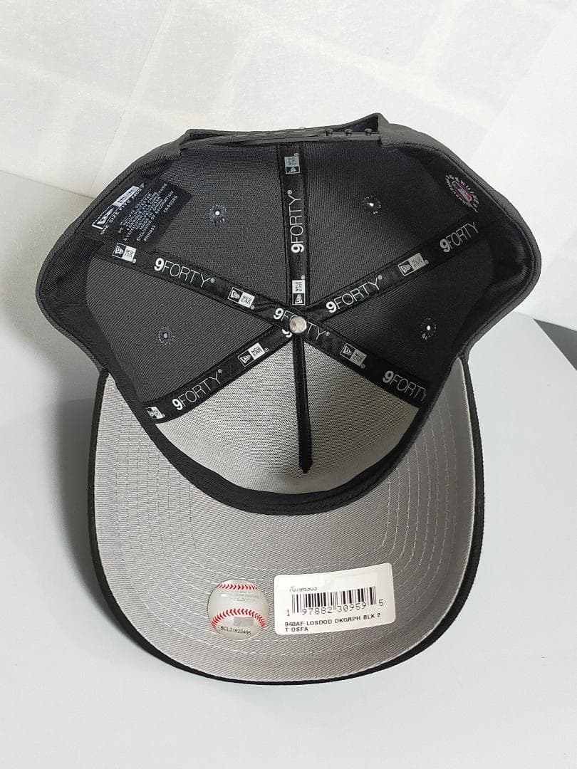 【9FORTY A-Frame】LAドジャース　逆ロゴ グラファイト＆ブラック