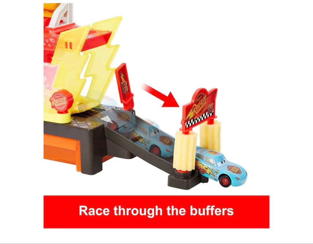 マテル社 ディズニー カーズ 洗車プレイセット 色が変わるマックィーン