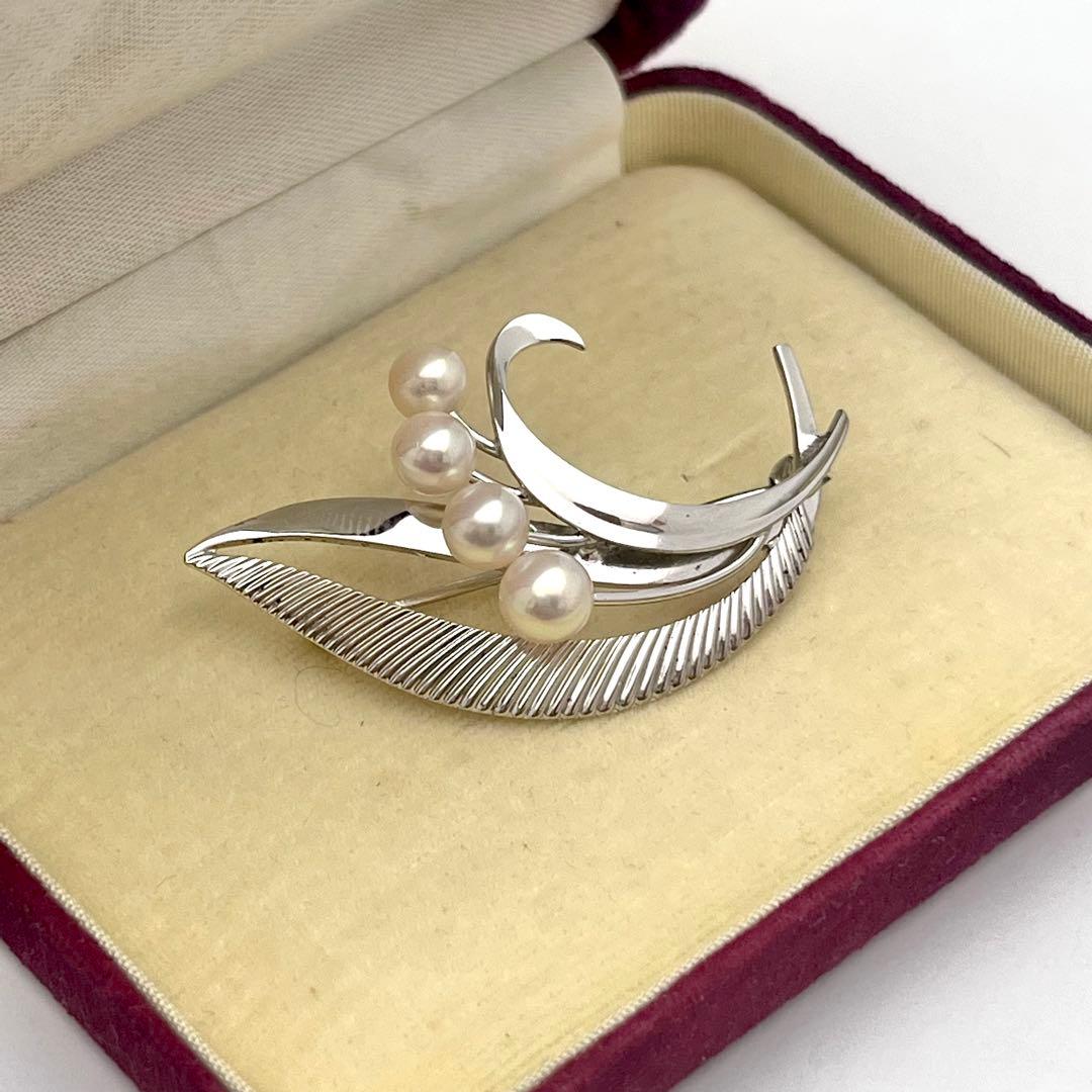☆美品☆ミキモト　パール　ブローチ　シルバー