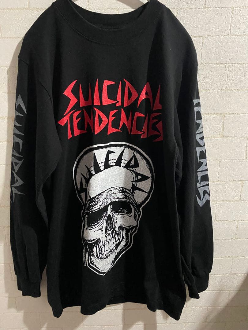 SUICIDAL TENDENCIES 長袖Tシャツ 黒 Sサイズ