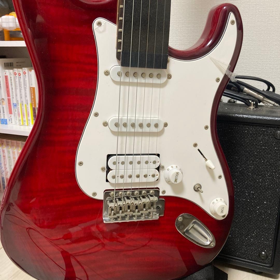 エレキギター 赤