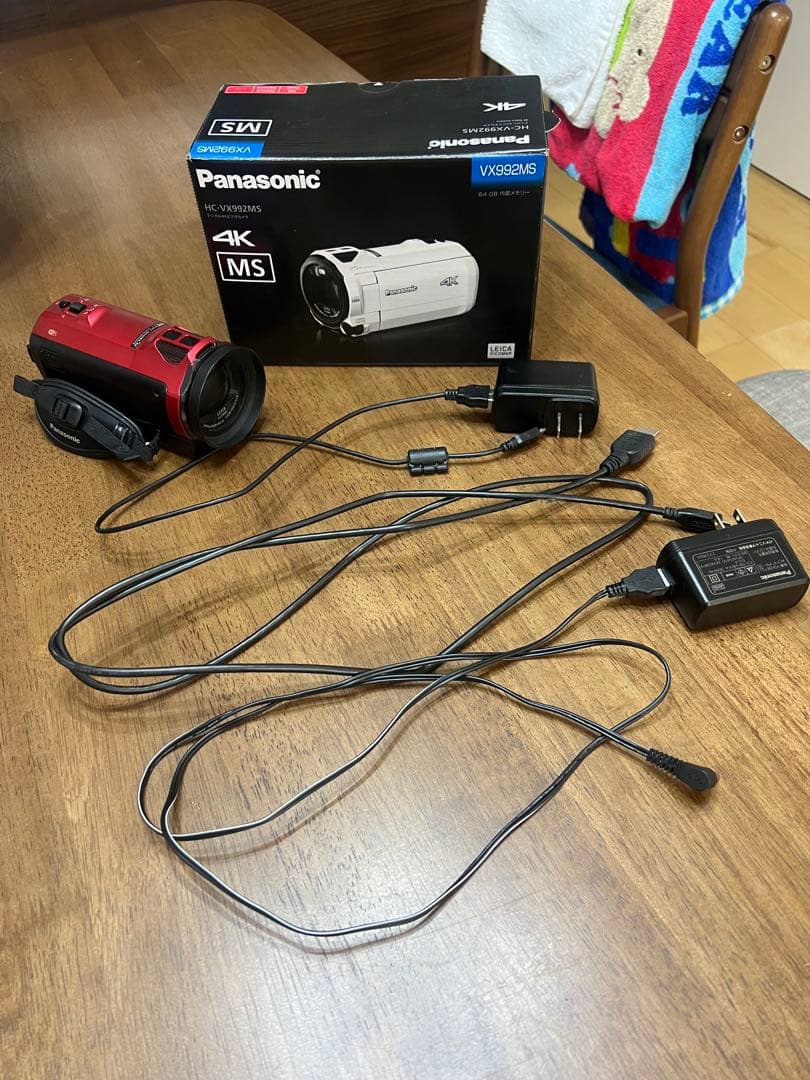 ジャンク品 Panasonic 4K ビデオカメラ HC-VX992MS-R
