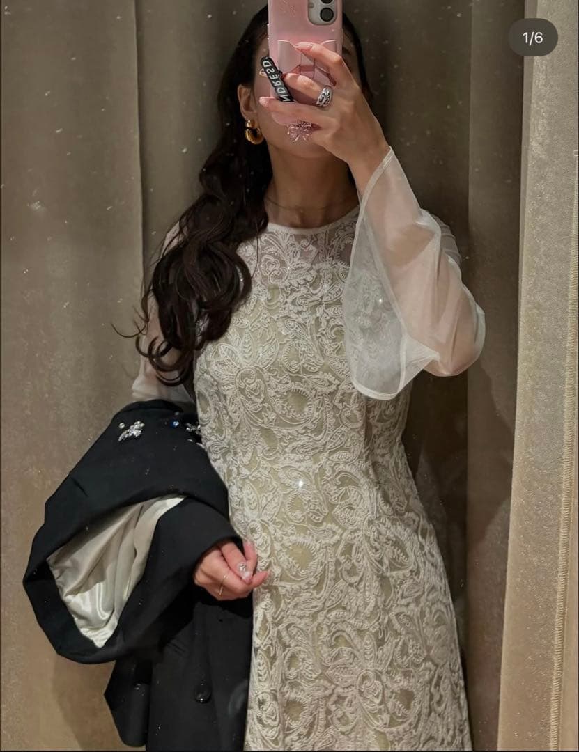 ANDRESDオケージョンドレス　イエロー