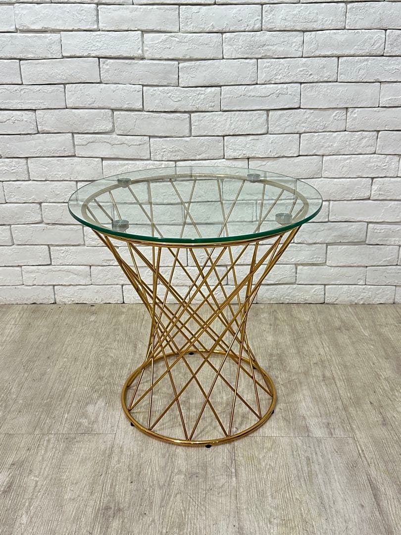 【東京23区配送無料】定価4万円　フランフラン　サイドテーブル　ガラス　センター