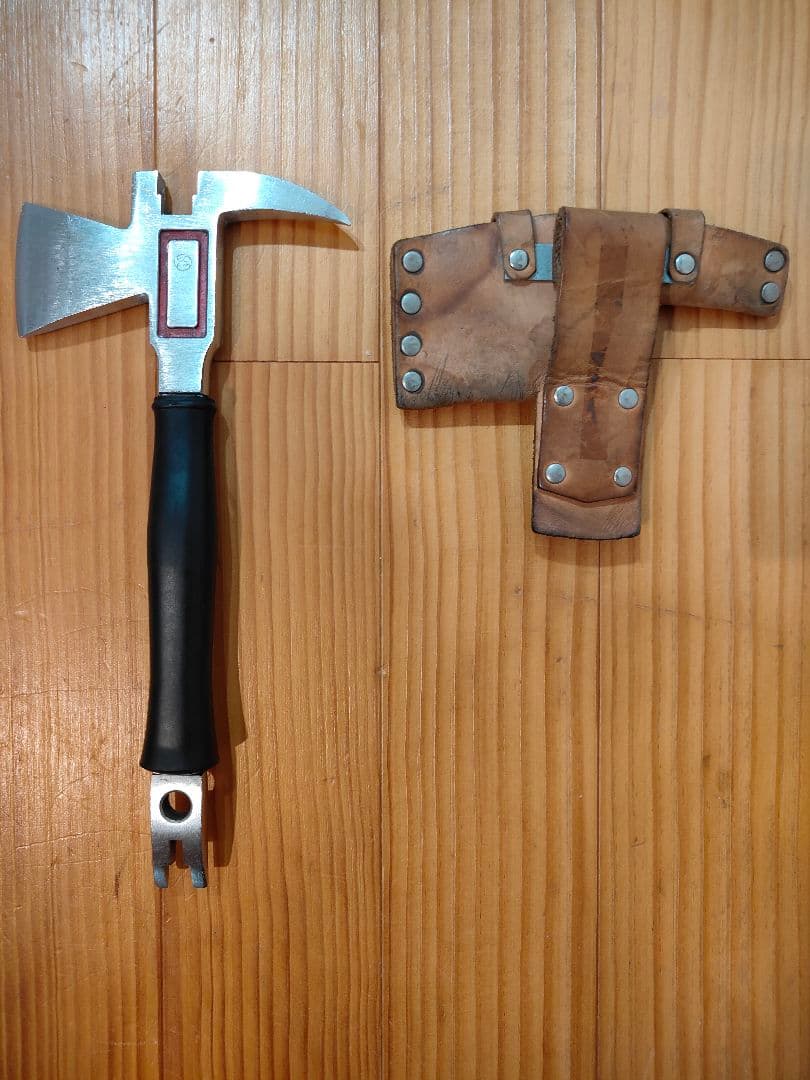 【希少】救助用万能斧　トップマン　レザーケース付き