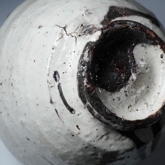 石田陶春　粉引茶碗　共箱　茶道具　丹波焼　高麗茶碗写