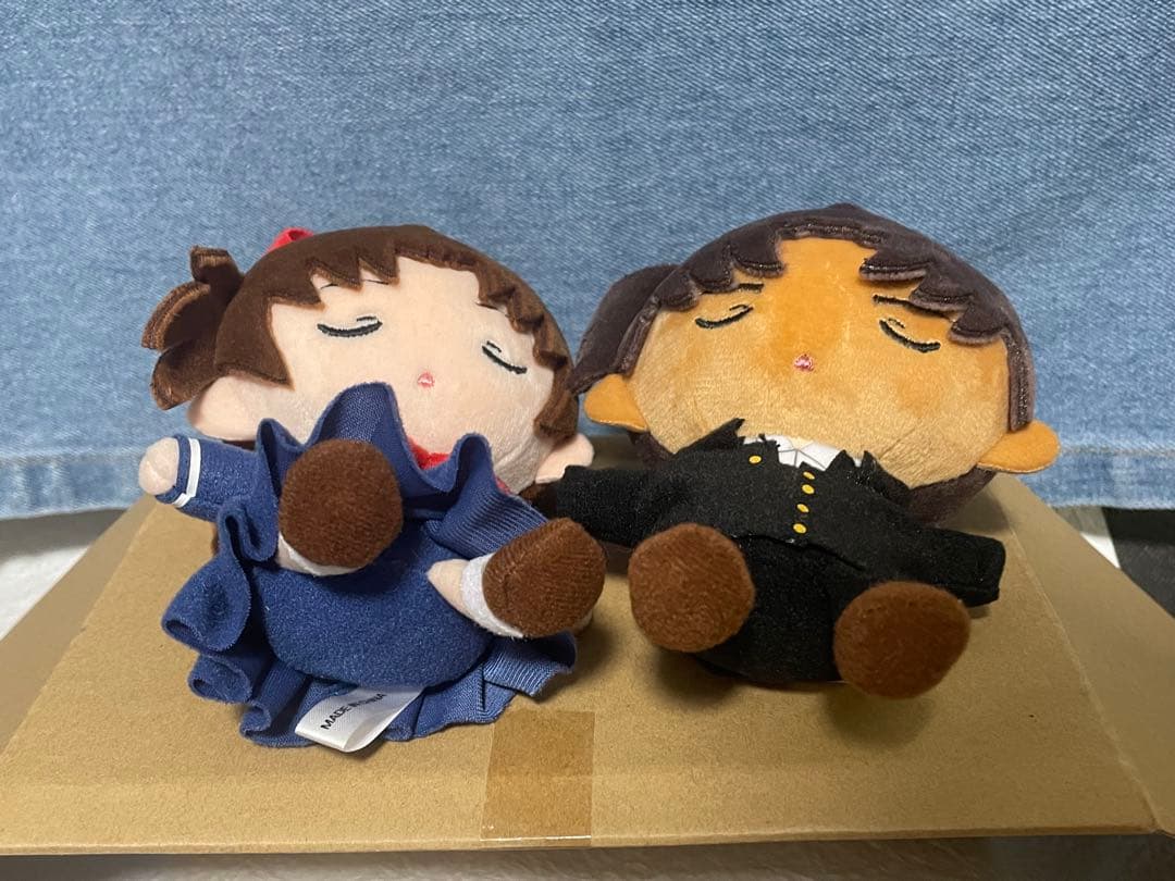 名探偵コナン　おすわりぬいぐるみ　遠山和葉、服部平次　セット